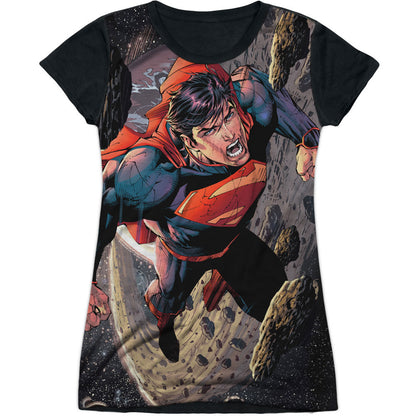 Superman Up Up Sublimation Junior Top Front