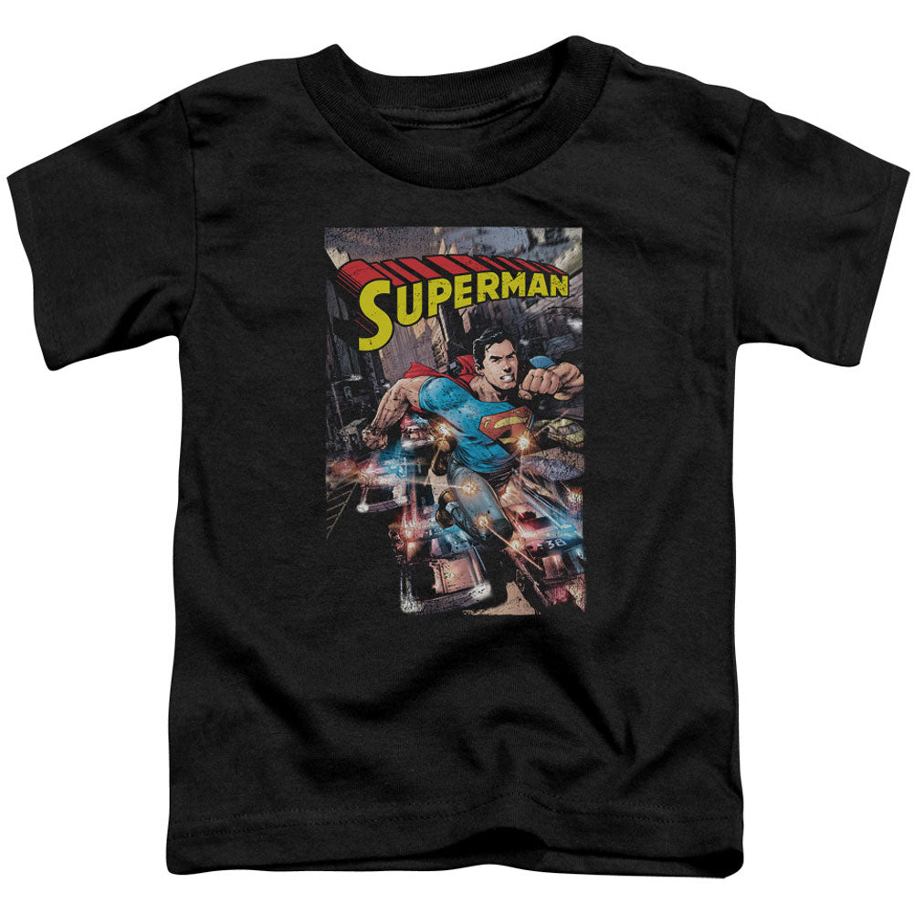 Superman Action One Toddler Childrens T-shirt Front
