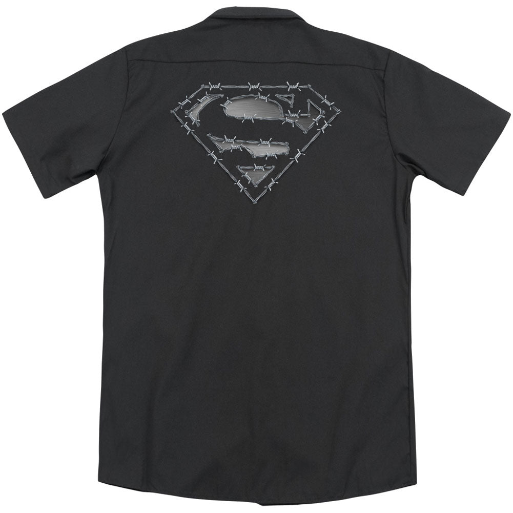 Superman Barbed Wire (Back Print) Workshirt Back