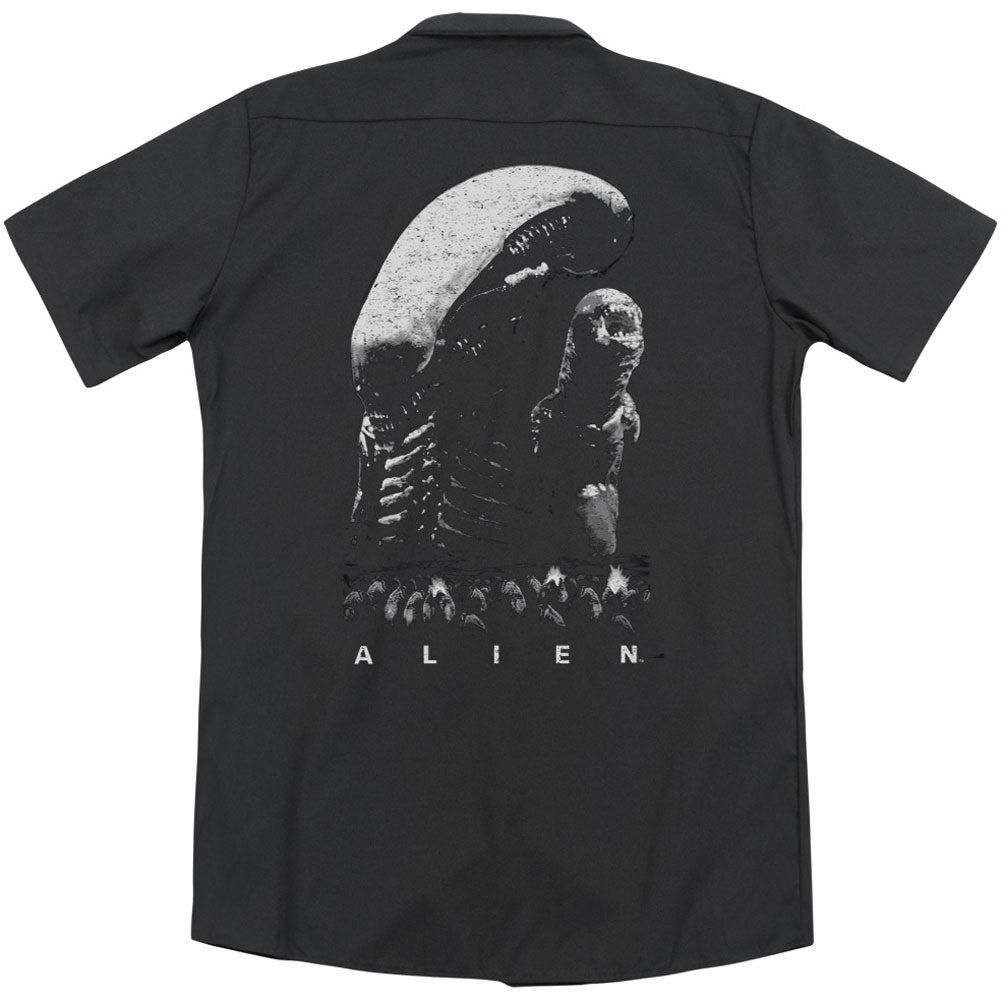 Alien Evolution(Back Print) Workshirt Back