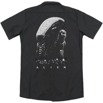 Alien Evolution(Back Print) Workshirt Back