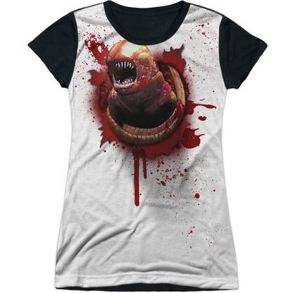 Alien Chestburster Sublimation Junior Top Front