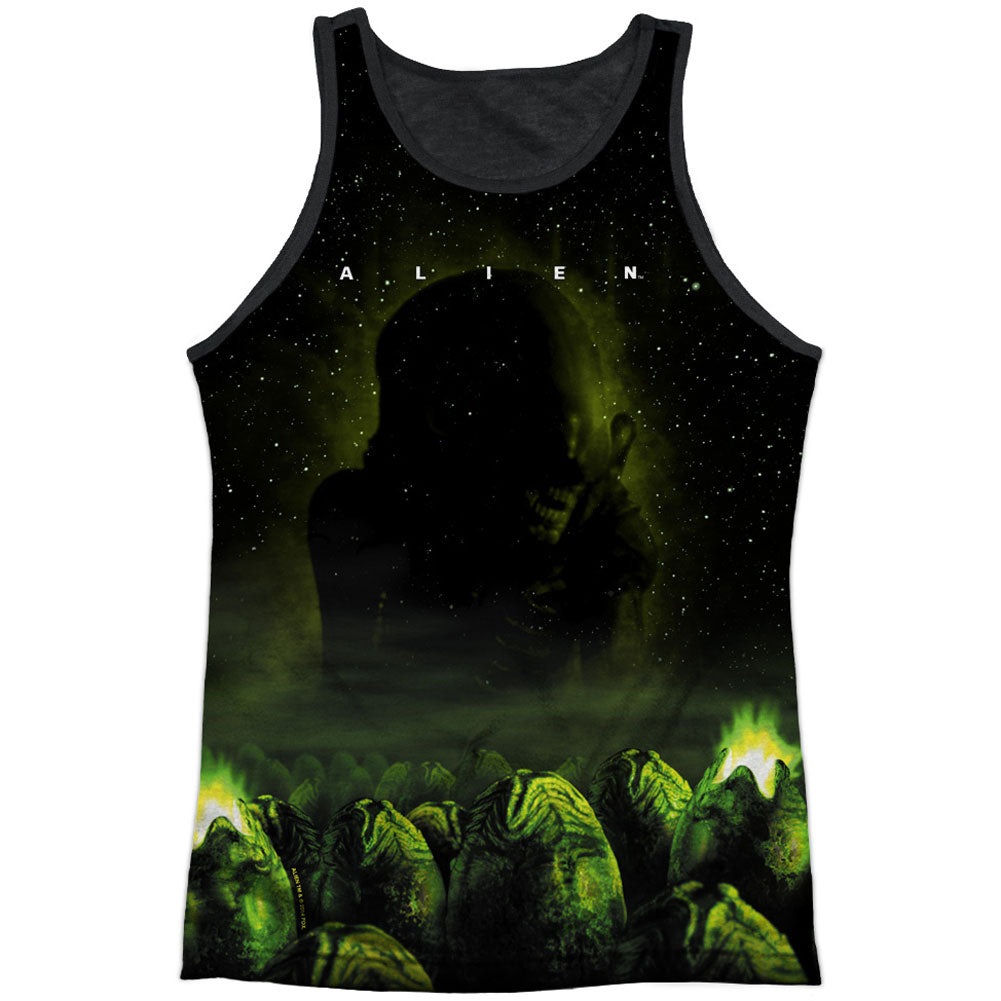 Alien Ominous Black Back Mens Tank Front