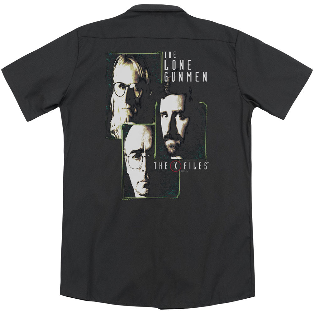 X Files Lone Gunmen(Back Print) Workshirt Back