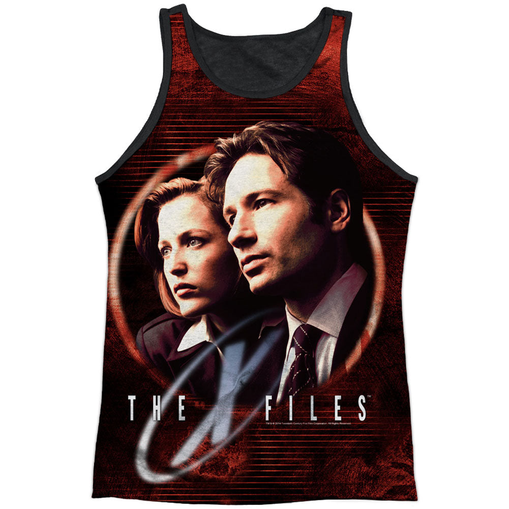 X Files Truth Seekers Black Back Mens Tank Front