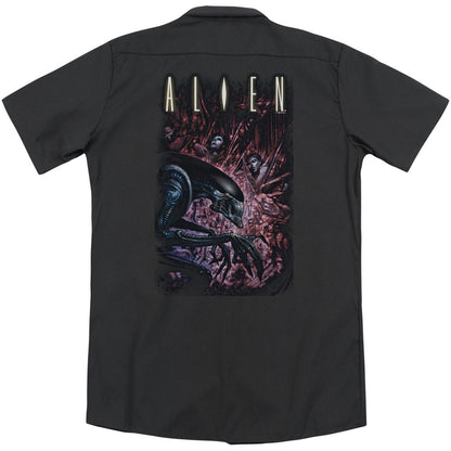 Alien Collection(Back Print) Workshirt Back