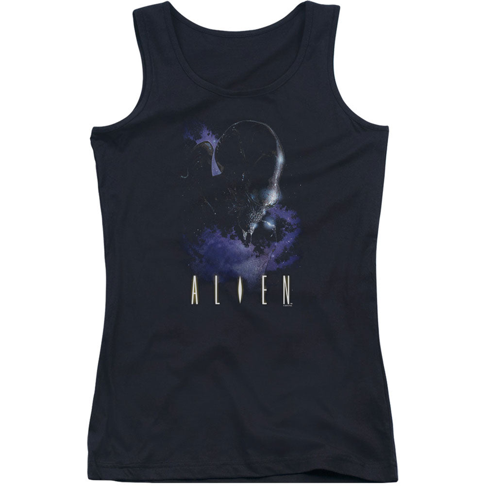 Alien In Space Womens Tank Front
