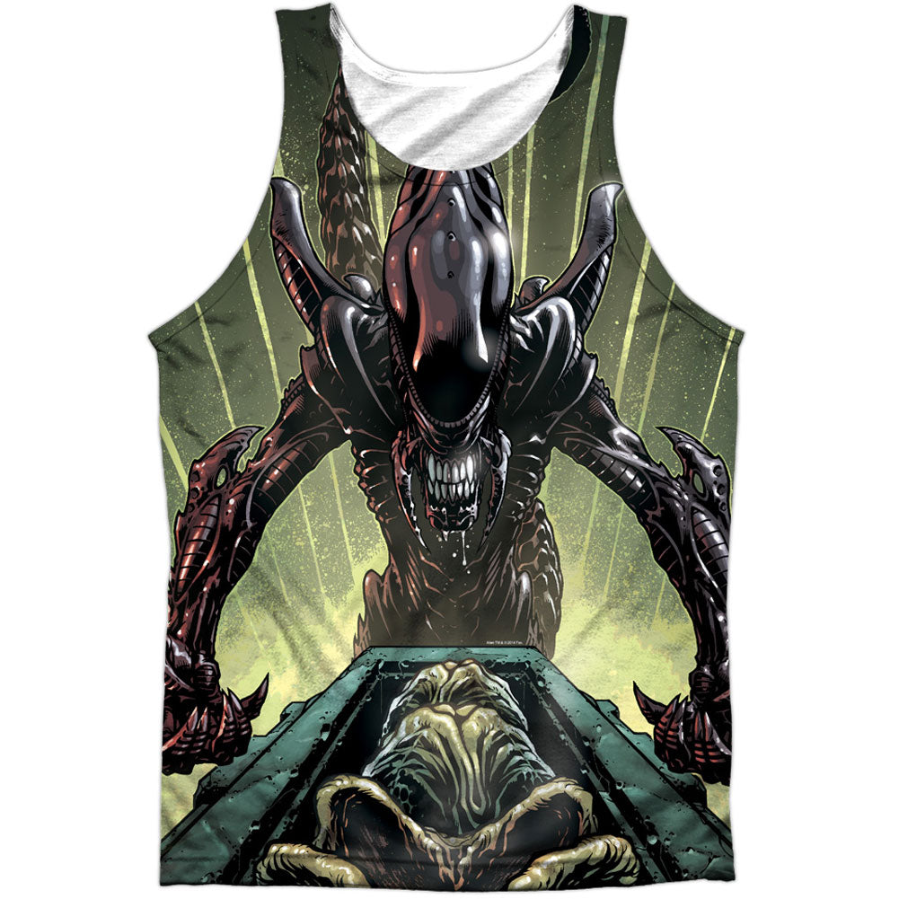 Alien Egg Collection 100% Poly Mens Tank Front