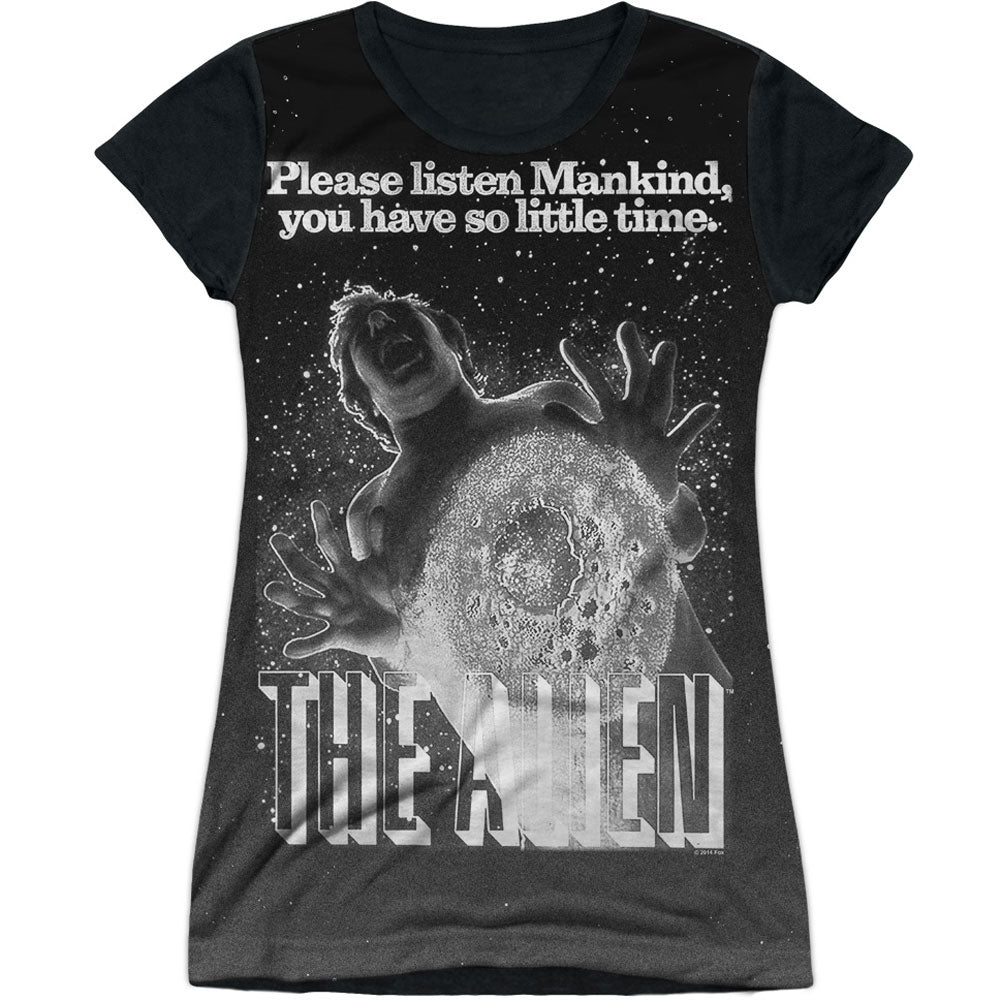 Alien Vintage Fear Sublimation Junior Top Front