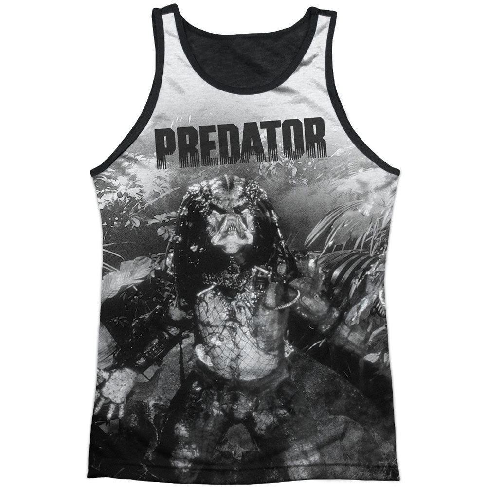 Predator In The Jungle Black Back Mens Tank