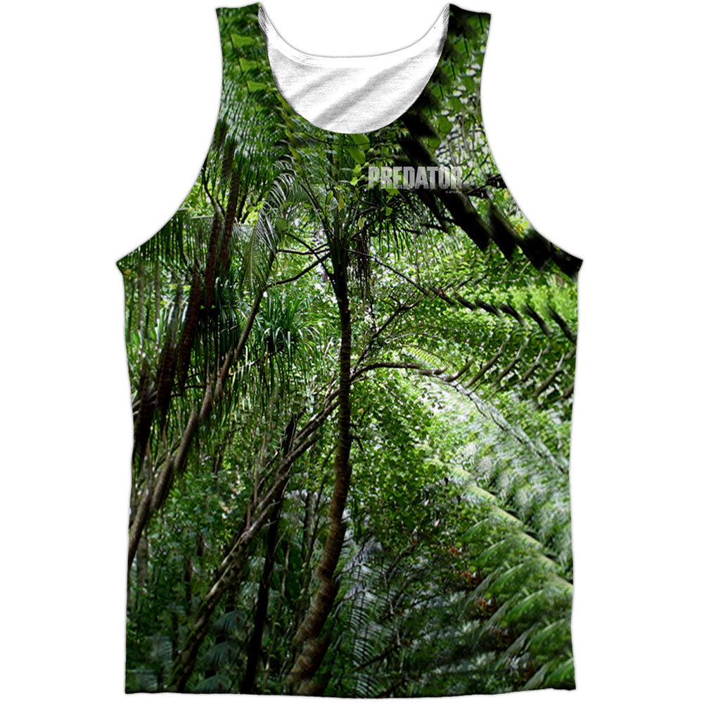Predator Active Camo 100% Poly Front/Back Print Mens Tank Front