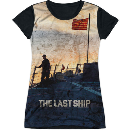 Last Ship Searching Sublimation Junior Top Front