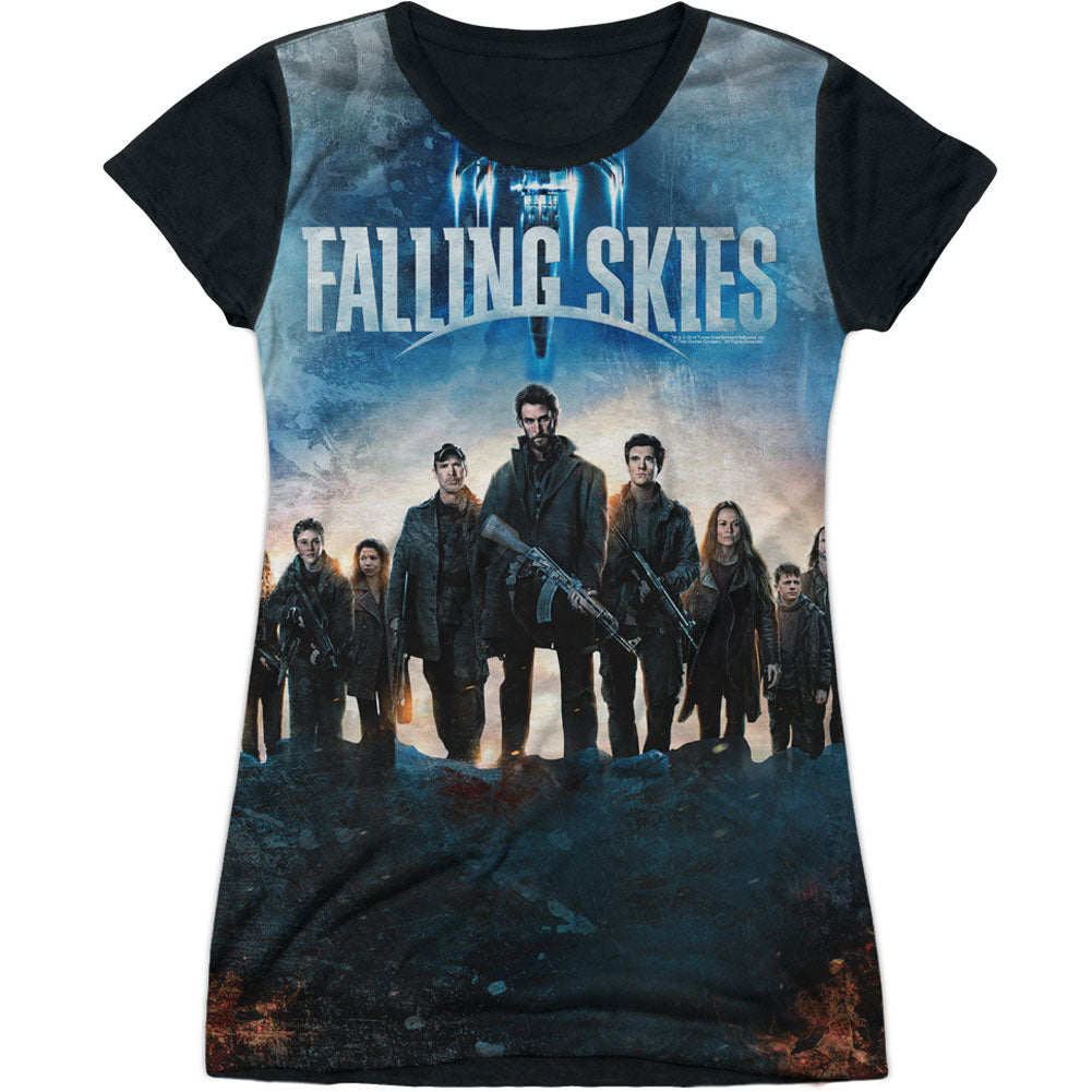 Falling Skies Battle Sublimation Junior Top Front