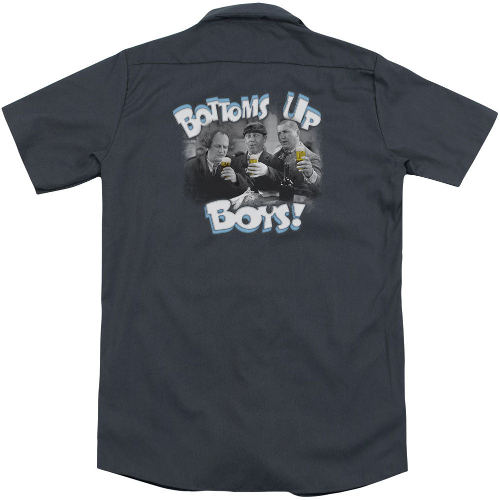 Three Stooges Bottoms Up (Back Print) Workshirt Back