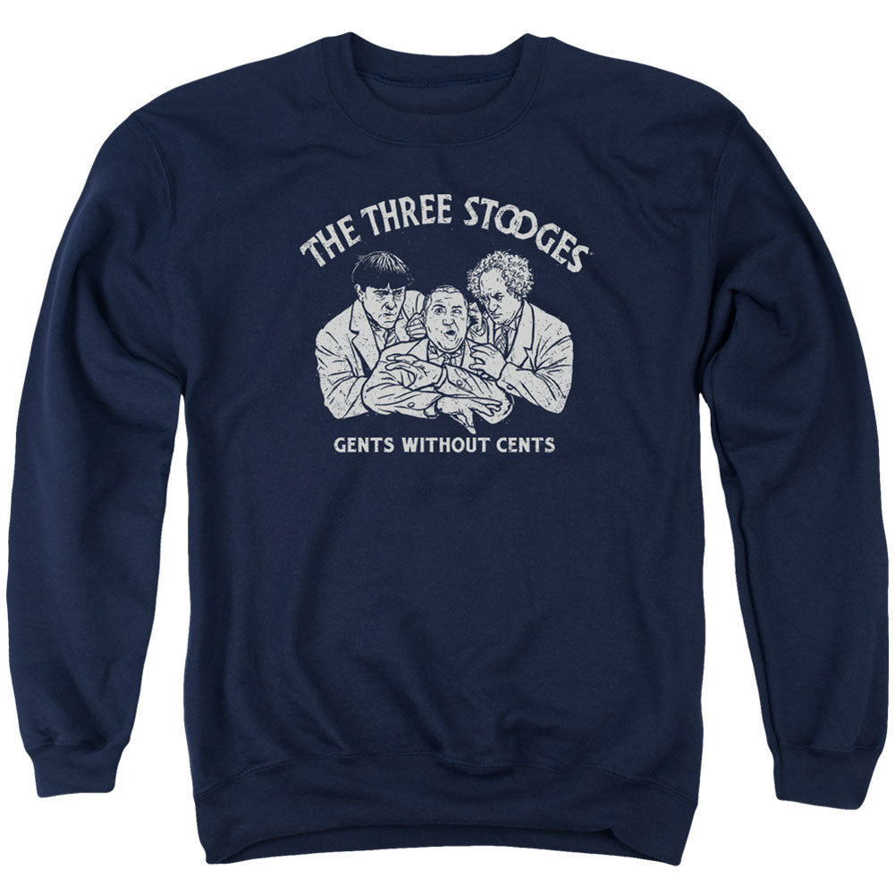 Three Stooges Without Cents Adult Sweatshirt Front