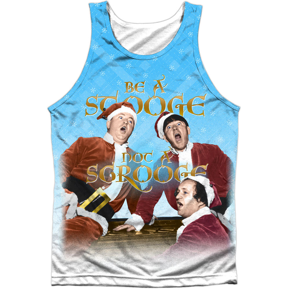 Three Stooges Be A Stooge 100% Poly Mens Tank Front