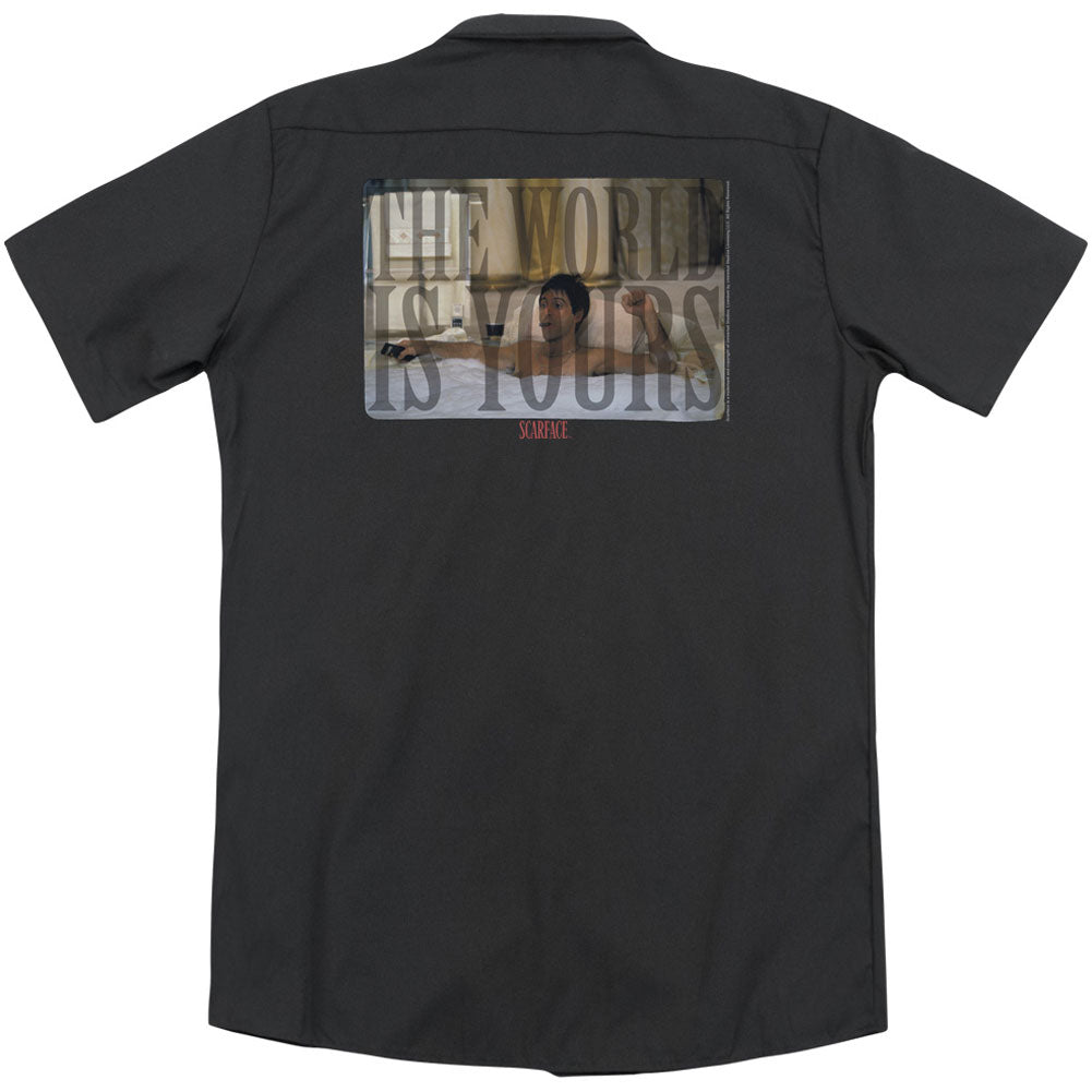 Scarface Bathtub(Back Print) Workshirt Back