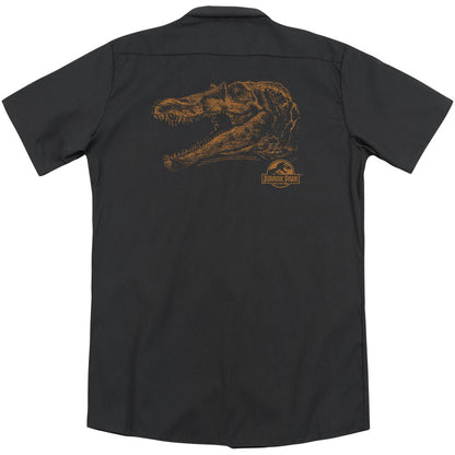Jurassic Park Spino Mount(Back Print) Workshirt Back