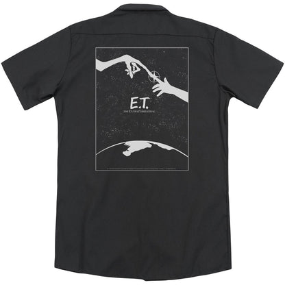 E.T. Simple Poster (Back Print) Workshirt Back