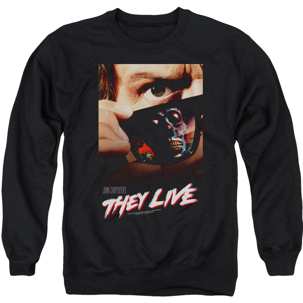 They Live Poster Adult Sweatshirt Front