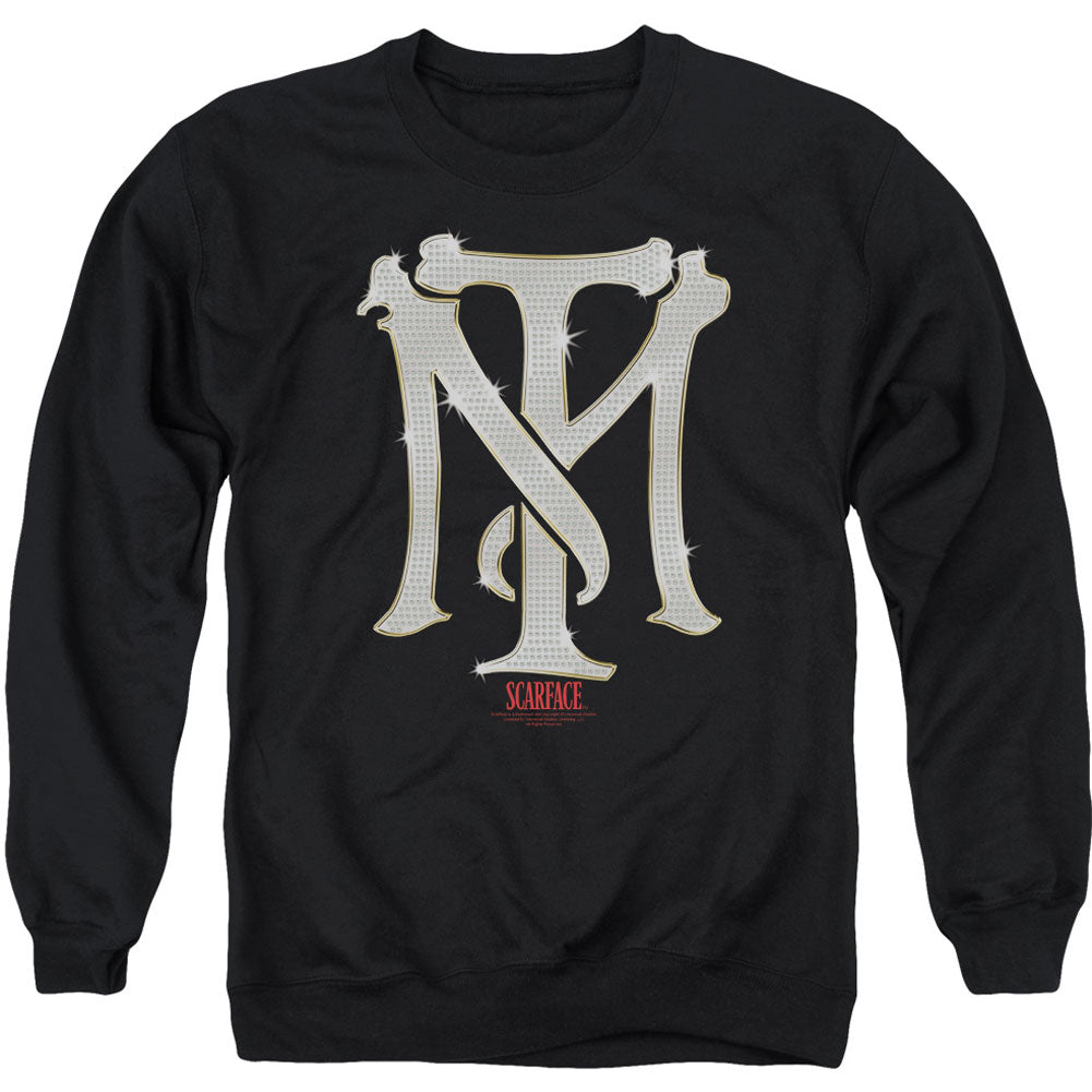 Scarface Tm Bling Adult Sweatshirt Front