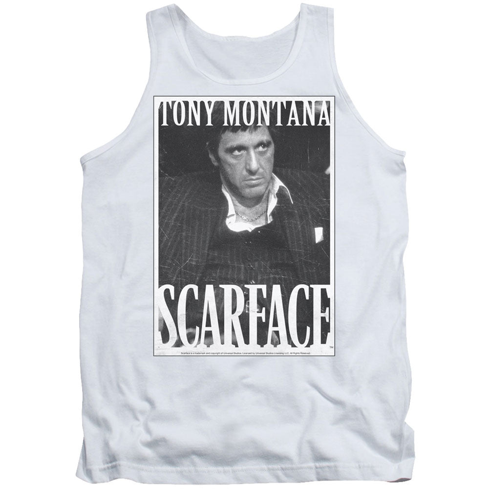 Scarface Business Face Mens Tank Front