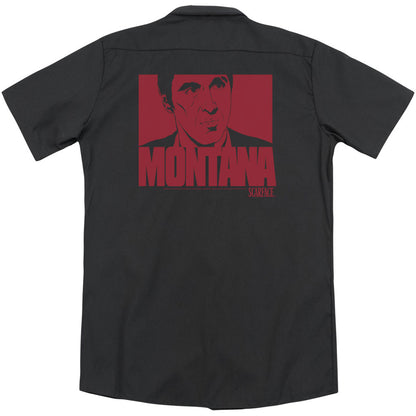 Scarface Montana Face(Back Print) Workshirt Back