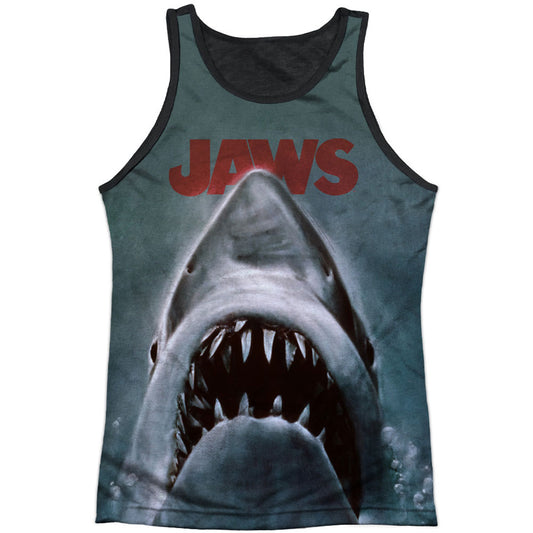 Jaws Poster Black Back Mens Tank