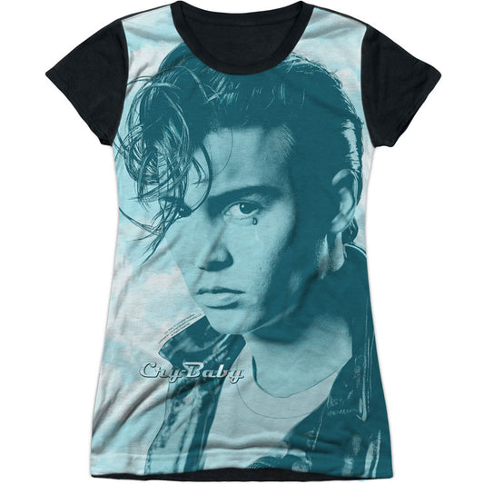 Cry-Baby Crying Cloud Sublimation Junior Top Front