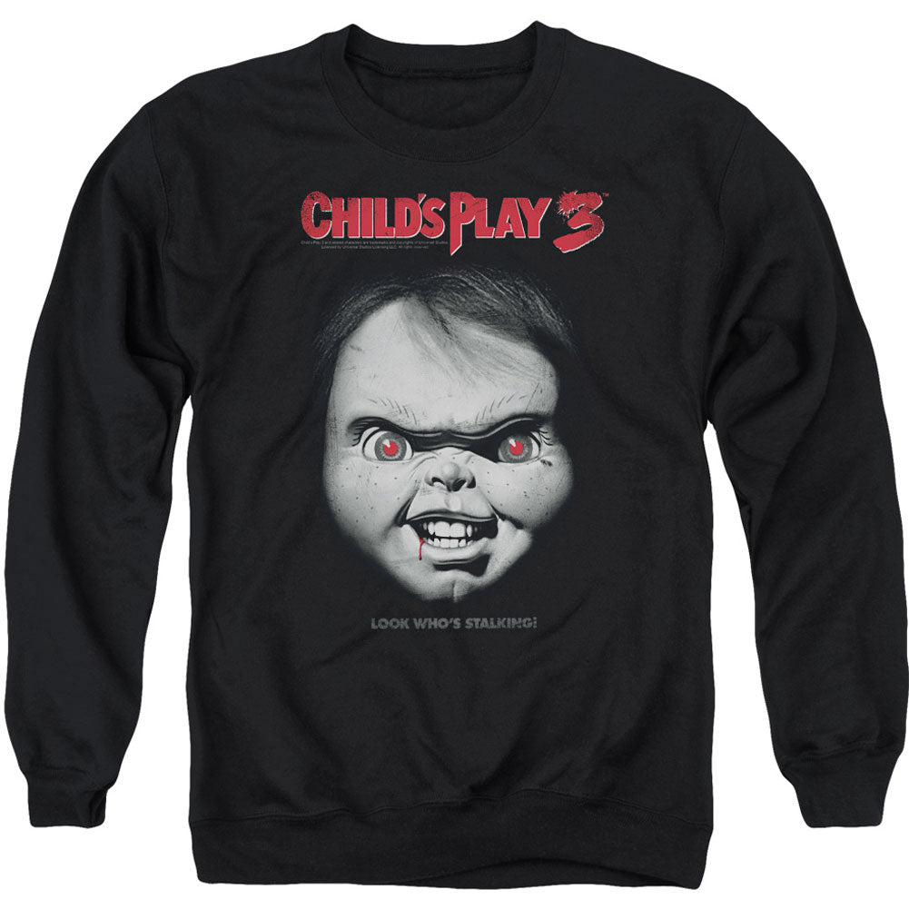 Child's Play Face Poster Adult Sweatshirt Front