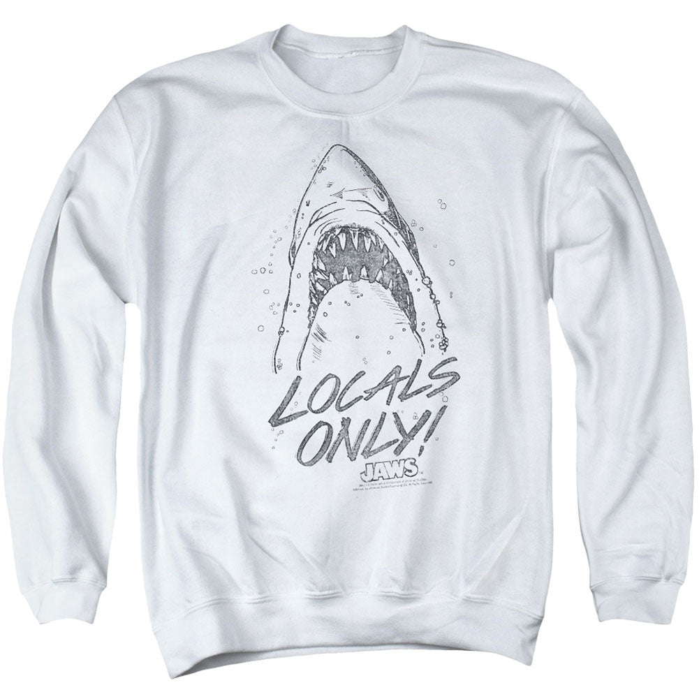 Jaws Locals Only Adult Sweatshirt Front