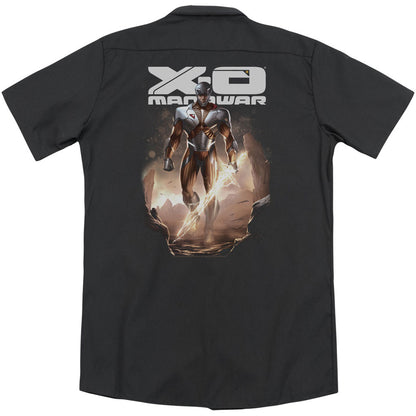 X-O Manowar Lightning Sword(Back Print) Workshirt Back