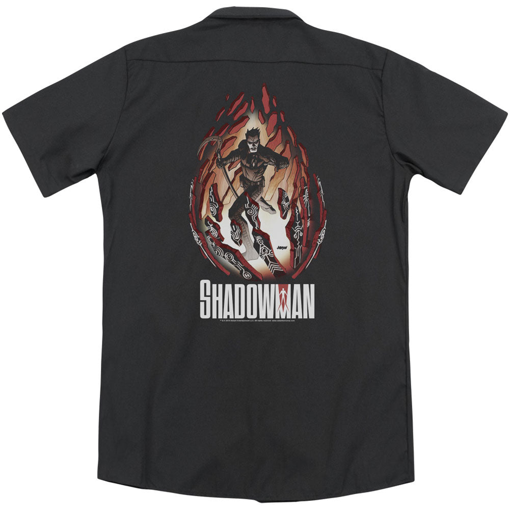Shadowman Burst(Back Print) Workshirt Back