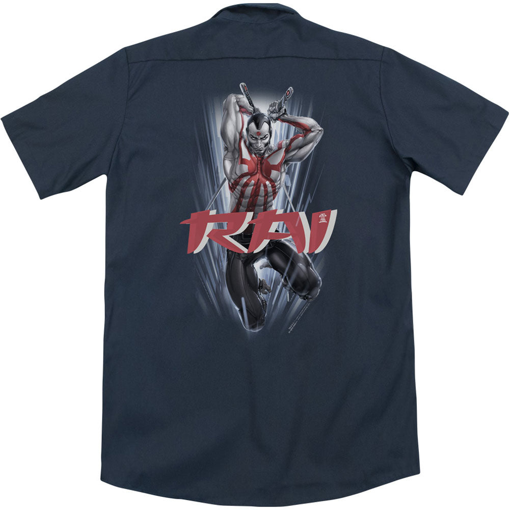 RAI Leap And Slice(Back Print) Workshirt Back