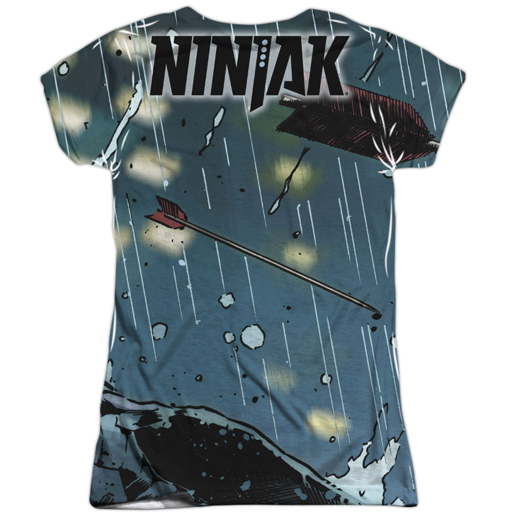 Ninjak Raining Arrows Sublimation Junior Top Back