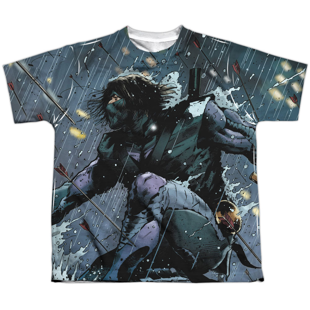 Ninjak Raining Arrows Youth 100% Poly Front/Back Print Sublimation T-shirt Front