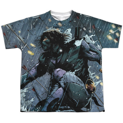 Ninjak Raining Arrows Youth 100% Poly Front/Back Print Sublimation T-shirt Front