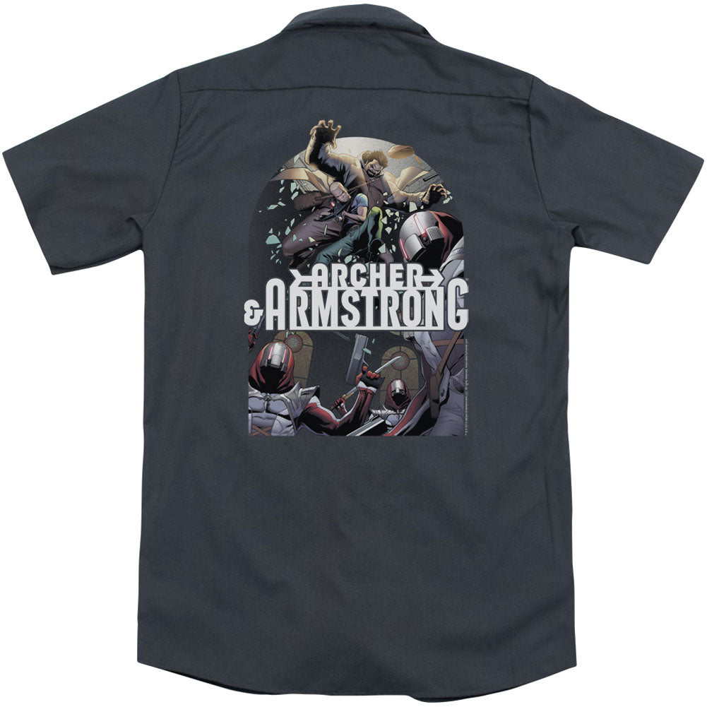 Archer & Armstrong Dropping In(Back Print) Workshirt Back