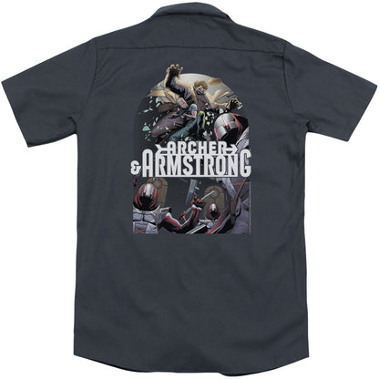 Archer & Armstrong Dropping In(Back Print) Workshirt Back