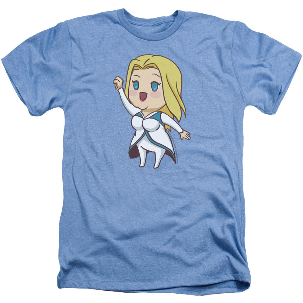 Valiant Faith Chibi Adult Heather 40% Poly T-shirt Front