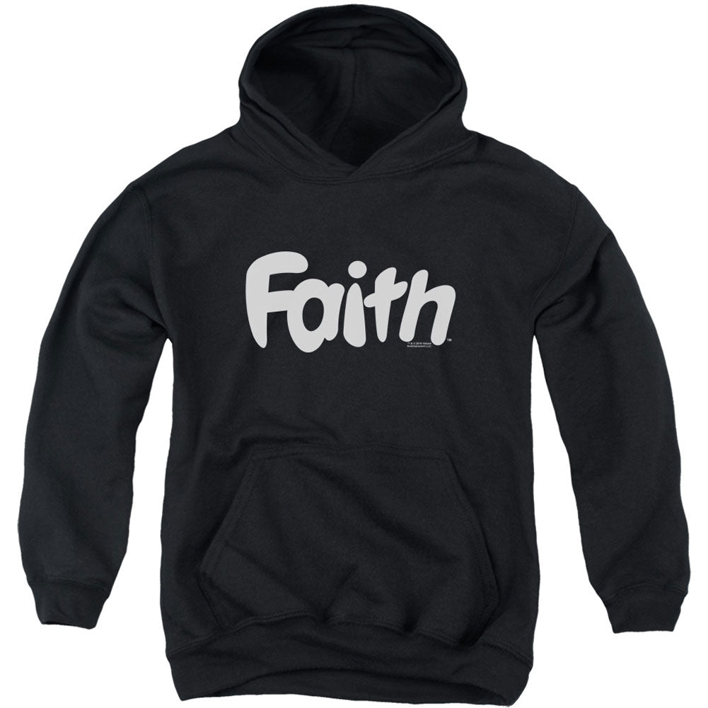 Valiant Faith Logo Youth 50% Poly Hooded Sweatshirt Front