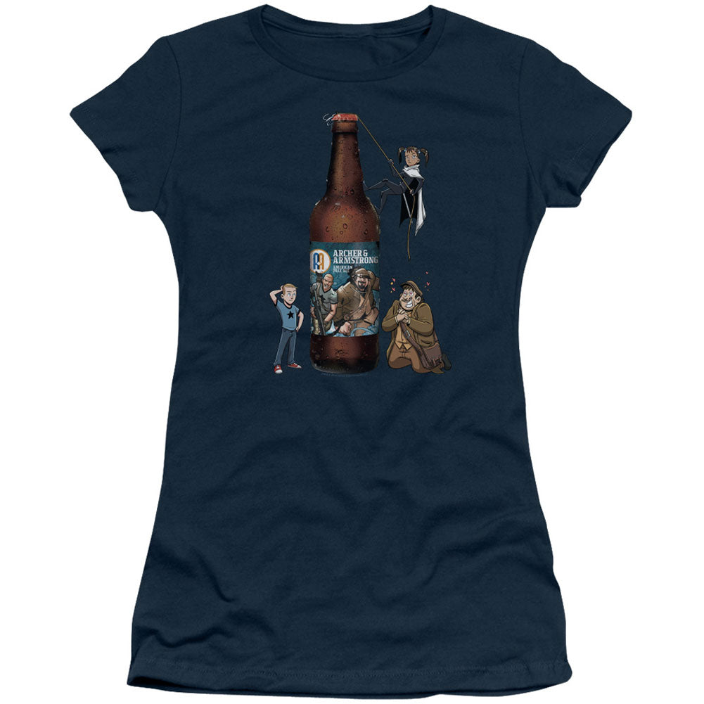 Archer & Armstrong Ale Cap Sleeve Junior Top Front