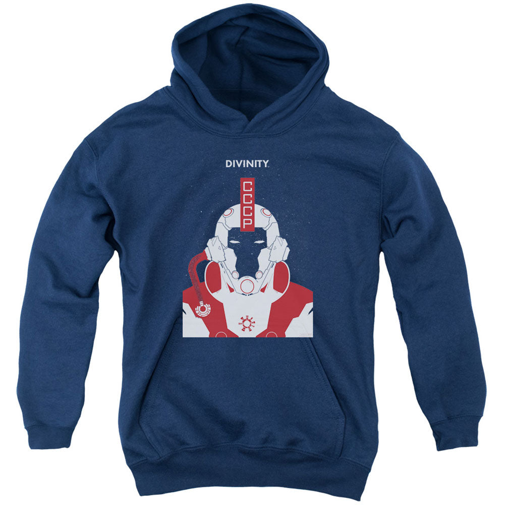 Valiant Divinity Helmet Youth 50% Poly Hooded Sweatshirt Front