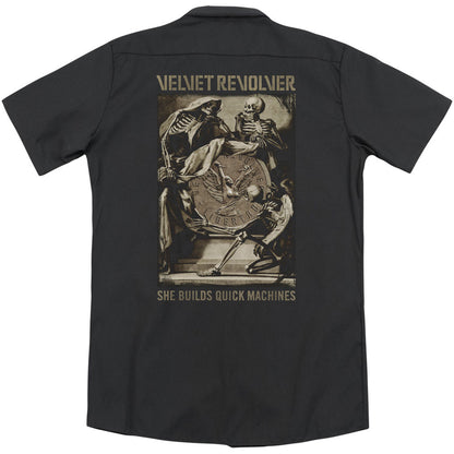 Velvet Revolver Quick Machines(Back Print) Work Shirt Back