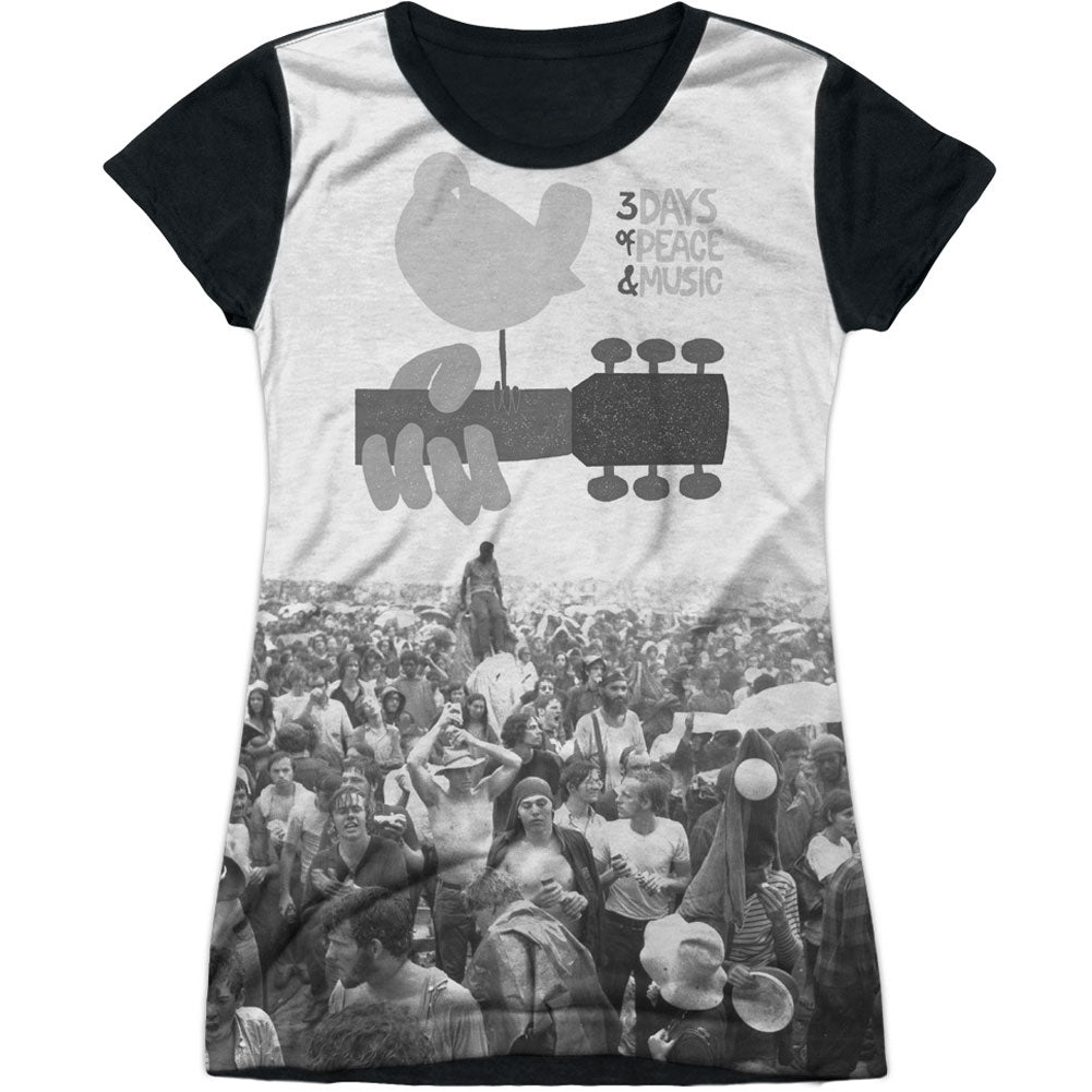 Woodstock Crowd Sublimation Junior Top Front