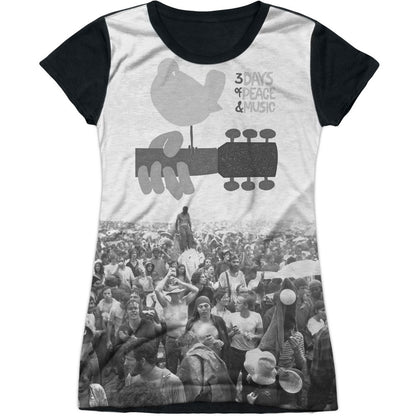 Woodstock Crowd Sublimation Junior Top Front