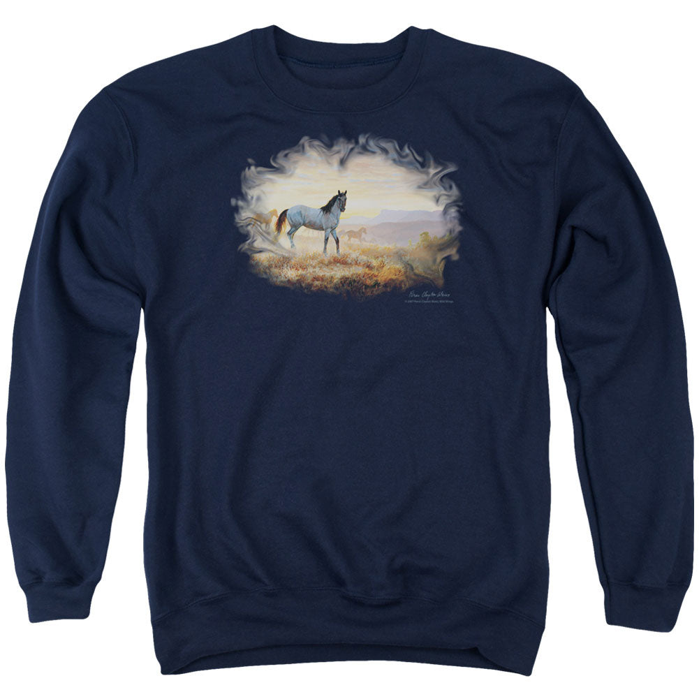 Wildlife Dust At Dawn Adult Sweatshirt Front