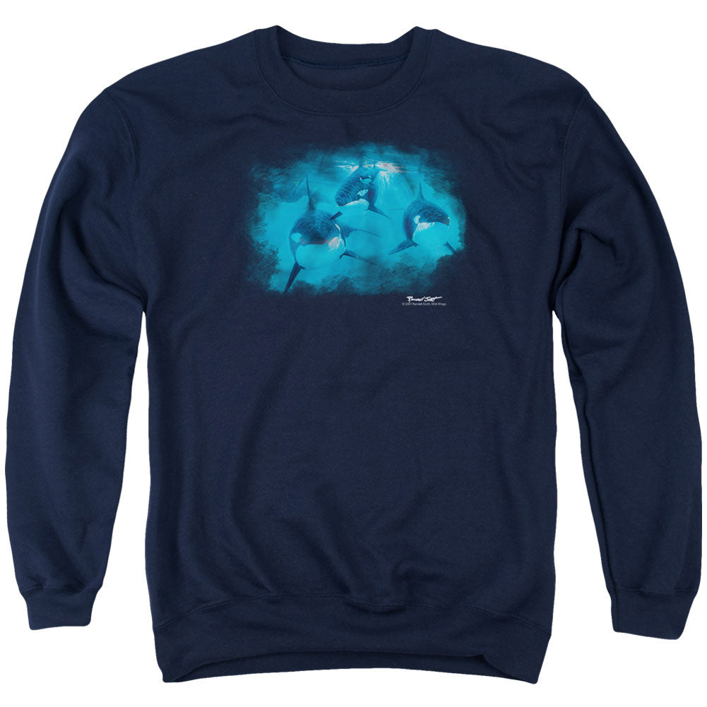 Wildlife Pod Of Orcas Adult Sweatshirt Front