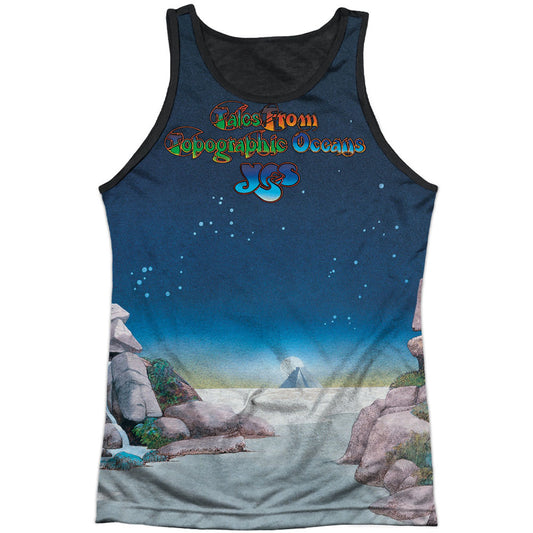Yes Topographic Oceans Black Back Mens Tank