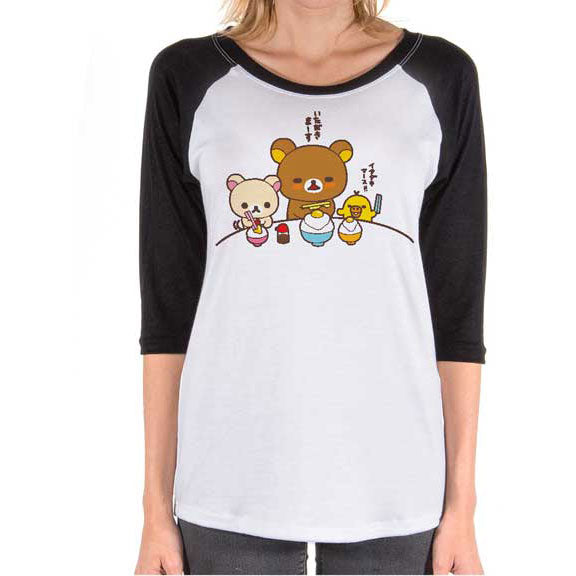 Rilakkuma Dinner Time Raglan Junior Top